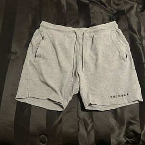YoungLA Men's Athletic Gray Shorts